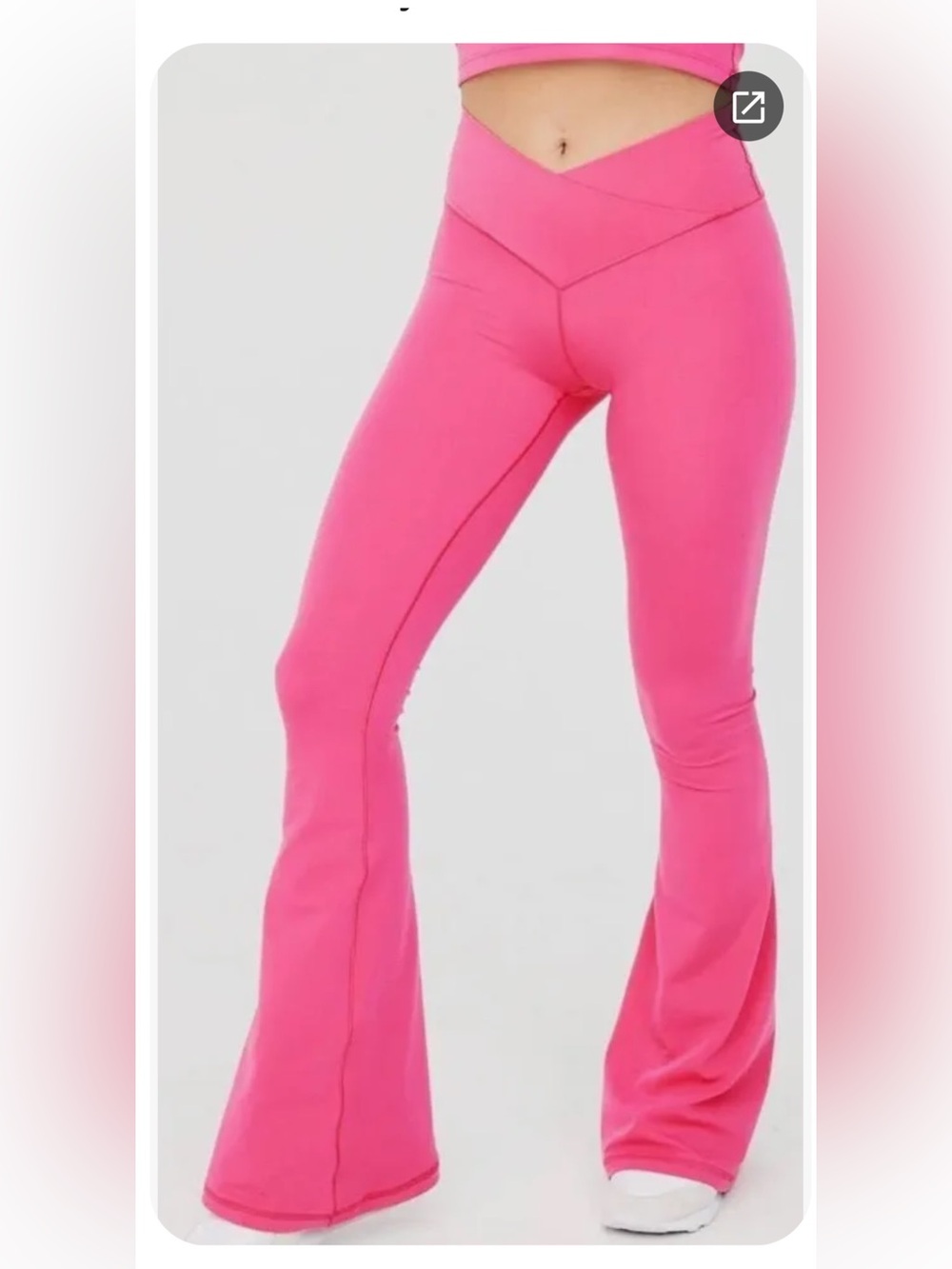 Aerie Offline High Rise Crossover Flare Leggings